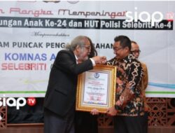 Polres Nganjuk Terima Penghargaan dari Komnas Perlindungan Anak