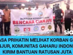 Merasa Prihatin Melihat Korban Gempa Cianjur, Komunitas Gaharu Indonesia Kirim Bantuan Ratusan Juta