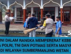 TNI Bersama Kapolsek Sumawe dan Potmas Melakukan Giat Kerja Bakti Ditempat Ibadah