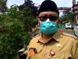 Kepala Dinas PUPR Kota Batu Alfi Nur Hidayat Tinjau Langsung Tempat Kejadian Longsor