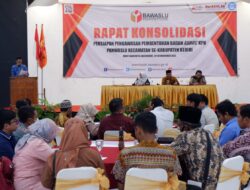 Bawaslu Kab.Kediri Rakor Persiapan Pengawasan Pembentukan Badan Adhoc KPU dengan Panwaslu Kecamatan se-Kabupaten Kediri