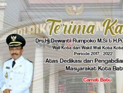 Terimakasih Ibu Dewanti Rumpoko dan Bapak Punjul Santoso Dari Camat Batu