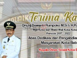 Terimakasih Ibu Dewanti Rumpoko dan Bapak Punjul Santoso Dari Dinas Sosial