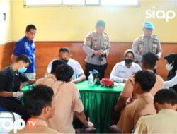 Mendukung Pemerintah dalam rangka percepatan Vaksinasi Booster, Polresta Mojokerto Polda Jatim menggelar Gebyar Vaksinasi