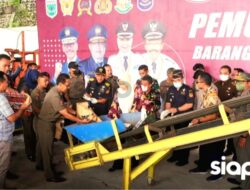 Wow !!!, Jutaan Batang Rokok Ilegal di Kota Batu Dimusnahkan