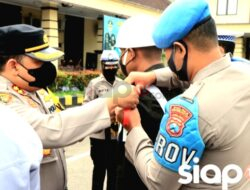 Giat Polres Kediri Kota Melaksanakan Apel Gelar Pasukan Ops Lilin Semeru 2022