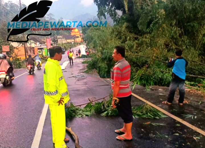 Hujan Deras Sebabkan Tanah Longsor Ruas Jalan Raya Batu Kediri Dusun Kaweden Desa Mulyorejo 6595