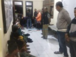 Personel Gabungan Polres Batu dan Polsek Junrejo Gerak Cepat Amankan Terduga Pelaku Tawuran Sarung