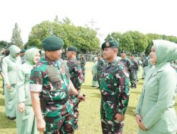 Pangdivif 2 Kostrad Pimpin Acara Laporan Korps Kenaikan Pangkat Perwira, Bintara dan Tamtama Satjar Divif 2 Kostrad Periode 1 April 2023