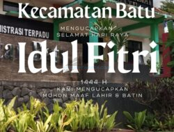 Kecamatan Kota Batu, Mengucapkan Selamat Hari Raya Idul Fitri 1444 H