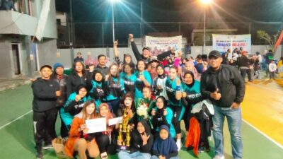 Berhasil Raih Juara Pertama, Owner Berlian KTV Bakal Ajak Rekreasi Tim Bola Voli Putri RW 06