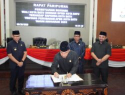 Raperda Perubahan APBD 2023 Ditandatangani, PJ Wali Kota Batu ; Apresiasi Kerja Keras Anggota DPRD Kota Batu