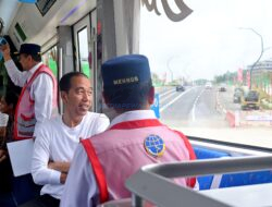 Presiden Tinjau Trem Otonom IKN