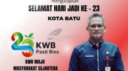 Badan Pendapatan Daerah ( Bapenda ) kota Batu mengucapkan Selamat Hari Jadi Ke – 23 Kota Batu