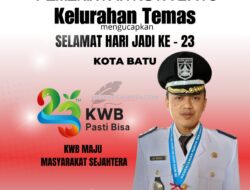 Kelurahan Temas mengucapkan Selamat Hari Jadi Ke – 2 Kota Batu