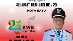 Pemerintah Desa Oro – Oro Ombo mengucapkan Selamat Hari Jadi Kota Batu Ke – 23