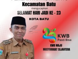 Kecamatan Batu mengucapkan Selamat Hari Jadi Ke – 23 Kota Batu